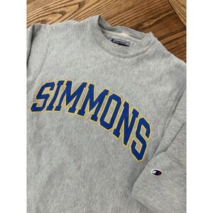 Vintage Y2K Champion Reverse Weave Simmons College Crewneck Sweatshirt Small‎